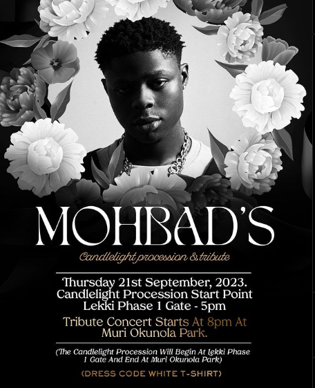 Mohbad Candlelight Procession and Tribute Concert Holds Tomorrow