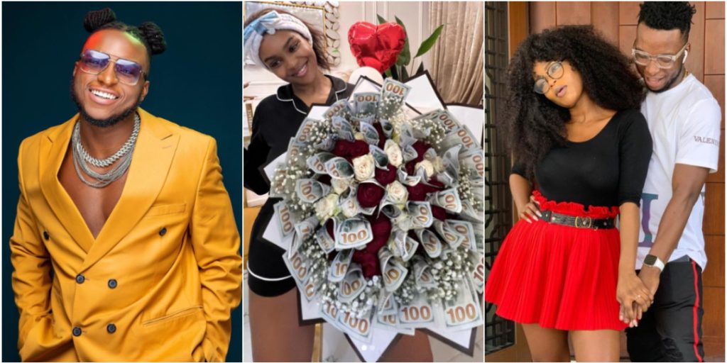 DJ Kaywise Surprises Girlfriend With Bouquet Of Dollars, Days After Disturbing Post 1 DJ Kaywise Surprises Girlfriend With Bouquet Of Dollars, Days After Disturbing Post