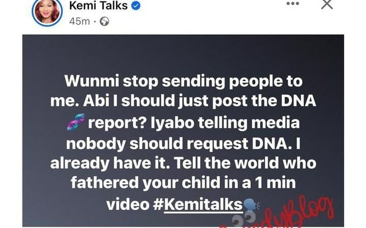 “Tell The World Who Fathered Your Child” - Kemi Olunloyo Slams Mohbad’s Wife, Threatens To Share DNA Report