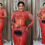 “Fashion Is Pain, I Can't Breath” - Toyin Abraham Reacts To Her Outfit At Funke Akindele’s Movie Premiere