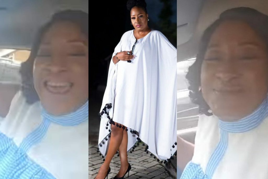 Actress Ireti Doyle Screams For Joy As She Hear Her Daughter’s Song On Radio [Video]