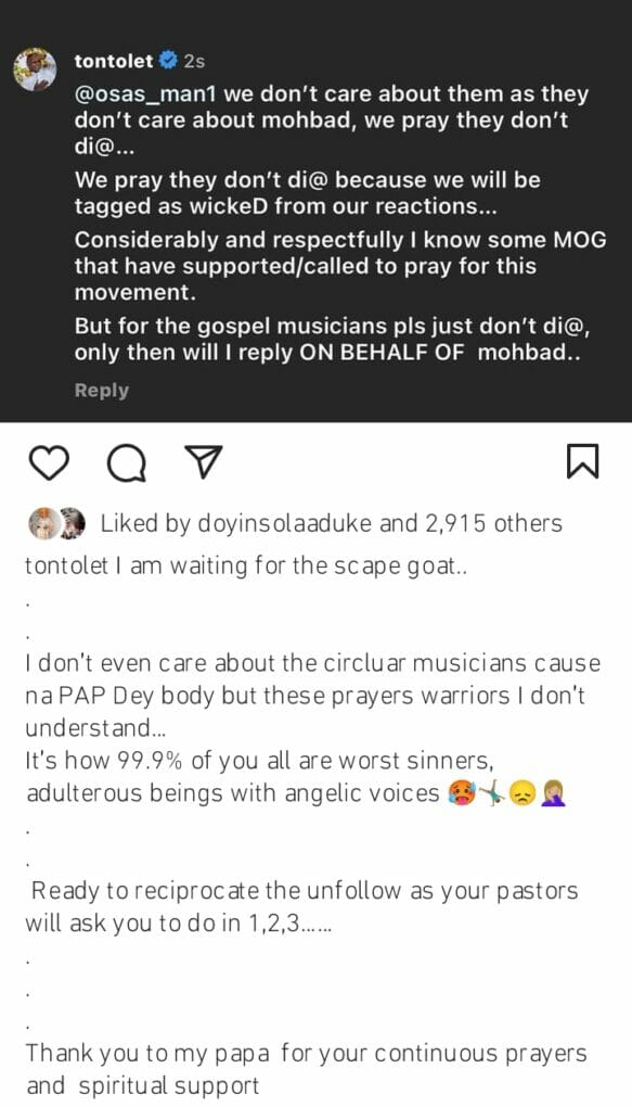 “I Hope They Don’t Die" - Tonto Dikeh Slams Gospel Artistes Over Their Silence On Mohbad’s Death 1