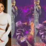 Toke Makinwa Loses Her Home Training As She Attends Usher's Show In Paris [Video]