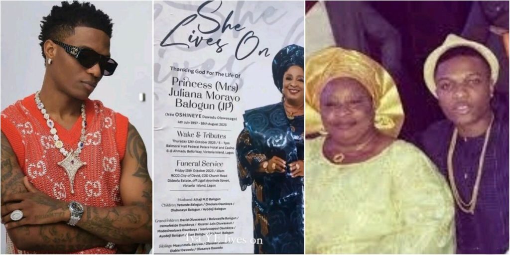 Wizkid's Family Releases Funeral Arrangement For His Late Mother, Jane Dolapo 1 Wizkid's Family Releases Funeral Arrangement For His Late Mother, Jane Dolapo