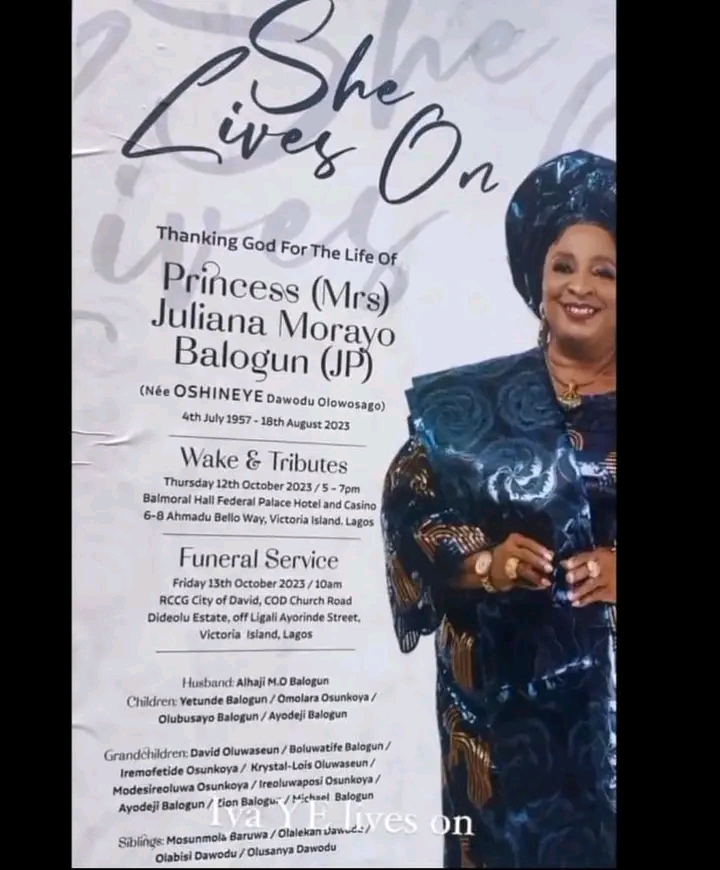 Wizkid's Family Releases Funeral Arrangement For His Late Mother, Jane Dolapo 2 Wizkid's Family Releases Funeral Arrangement For His Late Mother, Jane Dolapo