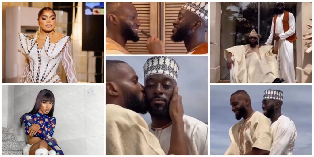 Bobrisky, James Brown, Others React As Nigerian Gay Couple Wed In Romantic Atmosphere [Video]