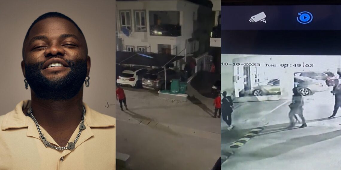 Skales Shares CCTV Footage After EFCC Denied Invading His House [Video]