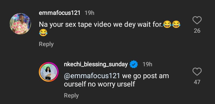 Nkechi Blessing Stirs Reactions As She Replies Man Eager To Watch Her Sεx Tape 2 Nkechi Blessing Stirs Reactions As She Replies Man Eager To Watch Her Sεx Tape
