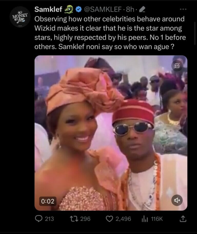 “Wizkid Is The Number 1 Before Others” - Samklef Says Amid Feud With Davido 
