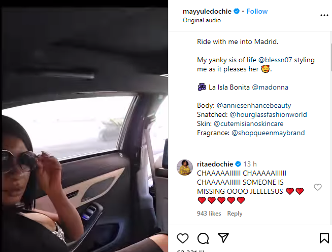 "Someone Is Missing” – Rita Edochie Reacts As May Edochie Gets Special Treatment In Spain [Video]