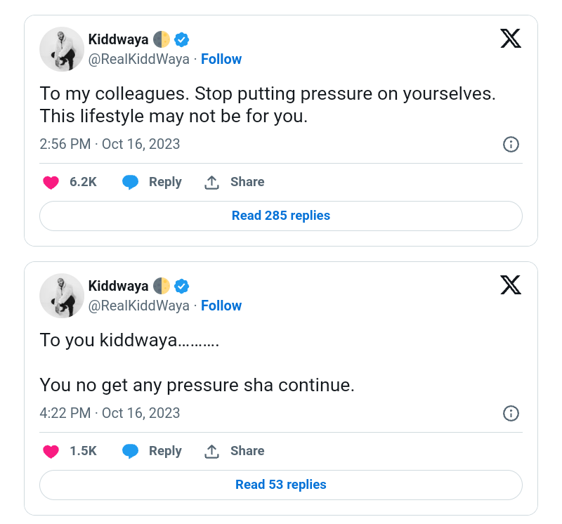 "Stop Pressuring Yourselves, Celebrity Lifestyle May Not Be For You" – Kiddwaya Tells Colleagues