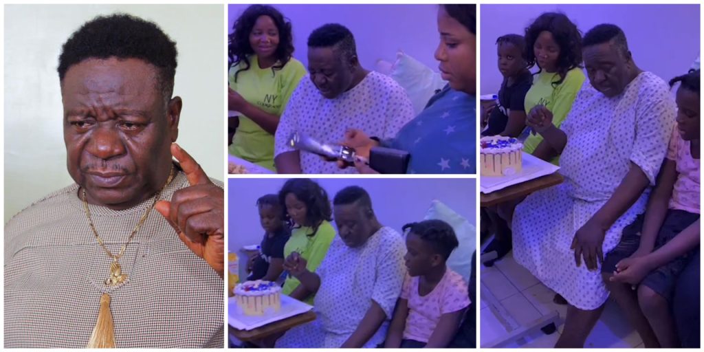 “He’s In Pain” - Fans Reacts As Actor Mr Ibu Celebrates His Birthday In Hospital [Video]