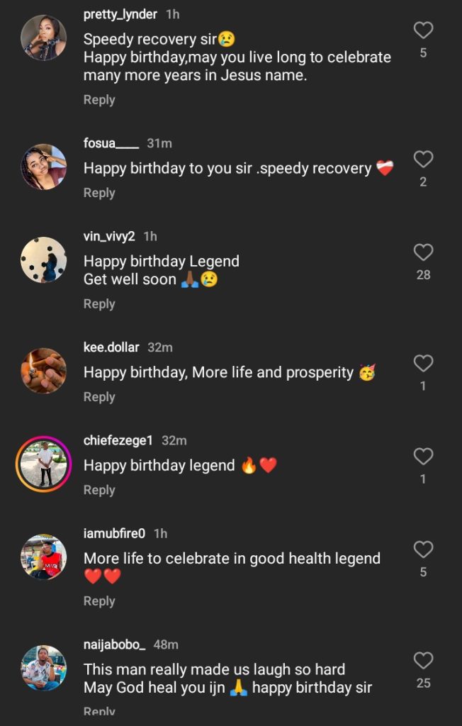 “He’s In Pain” - Fans Reacts As Actor Mr Ibu Celebrates His Birthday In Hospital [Video]