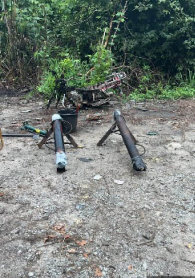 Nigerian Army troops capture Artillery Projectile launchers from IPOB/ESN camp in Anambra, sack oil thieves' hideouts in Imo 33
