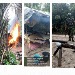 Nigerian Army troops capture Artillery Projectile launchers from IPOB/ESN camp in Anambra, sack oil thieves' hideouts in Imo 1