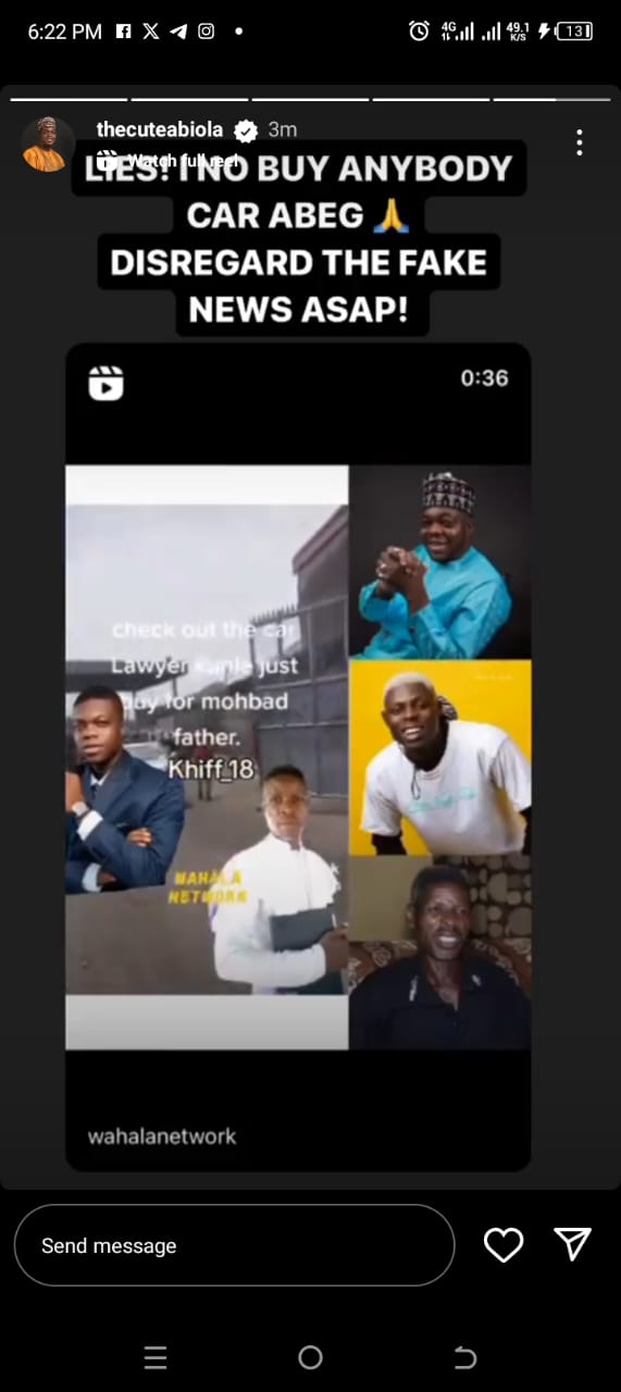 Cute Abiola Speaks About Buying New Lexus SUV For Mohbad’s Father [Video]