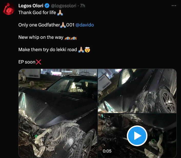 Davido To Buy His Signee, Logos Olori A New Car Following Ghastly Accident