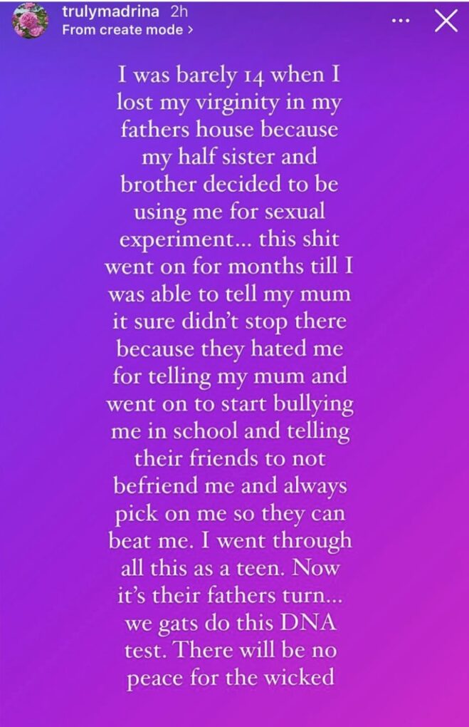 My Half-Siblings Made Me Lose My Virginity In Our Father's House At Age Of 14 - Cynthia Morgan 8 My Half-Siblings Made Me Lose My Virginity In Our Father's House At Age Of 14 - Cynthia Morgan