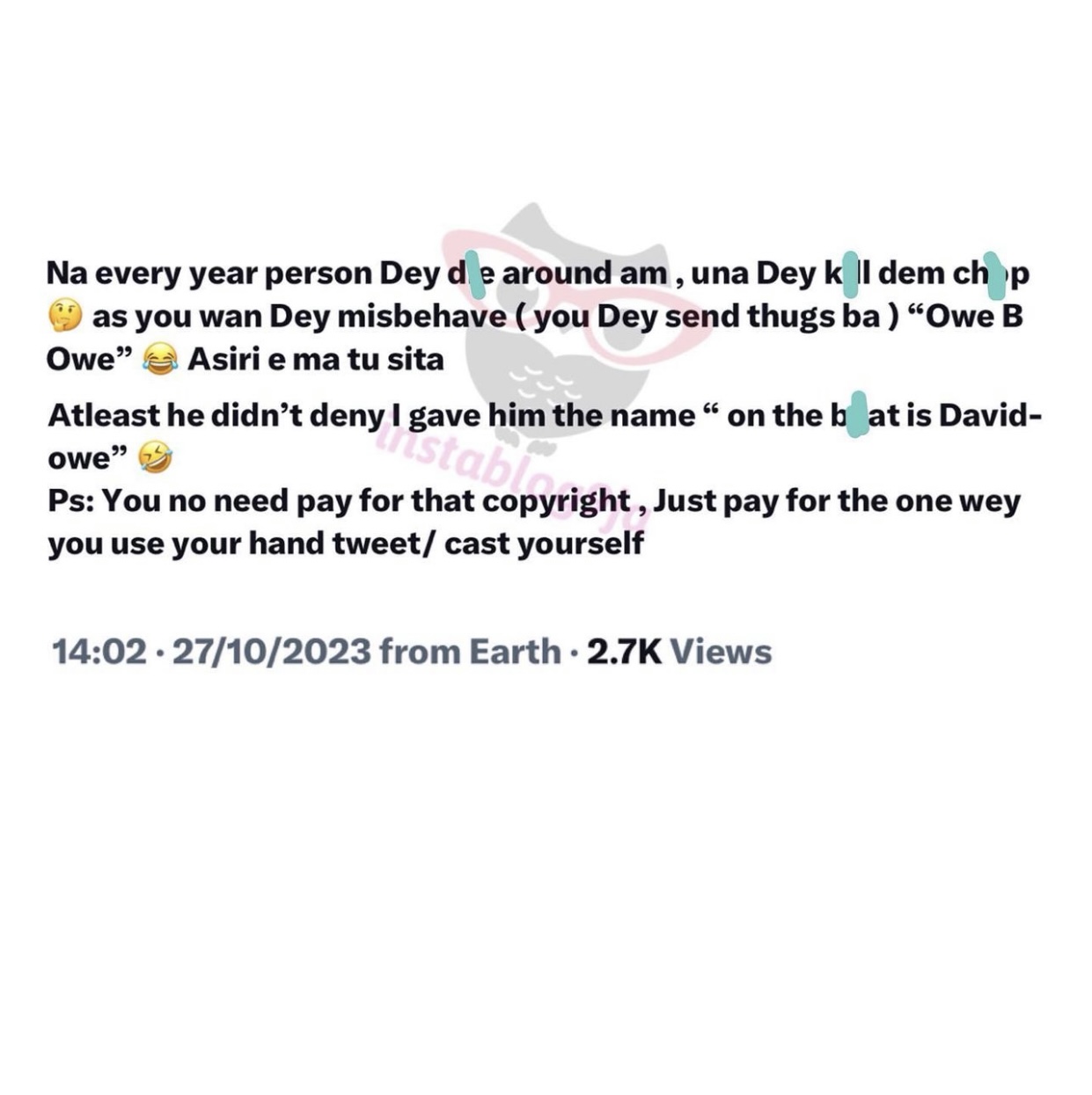 “Every Year Person Dey Die Around You, You Dey Kill Dem Chop” - Dammy Krane Tackles Davido