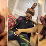 Nosa Rex’s Wife Reacts As Husband Gets Cozy With Heavily-Endowed Ladies [Video]