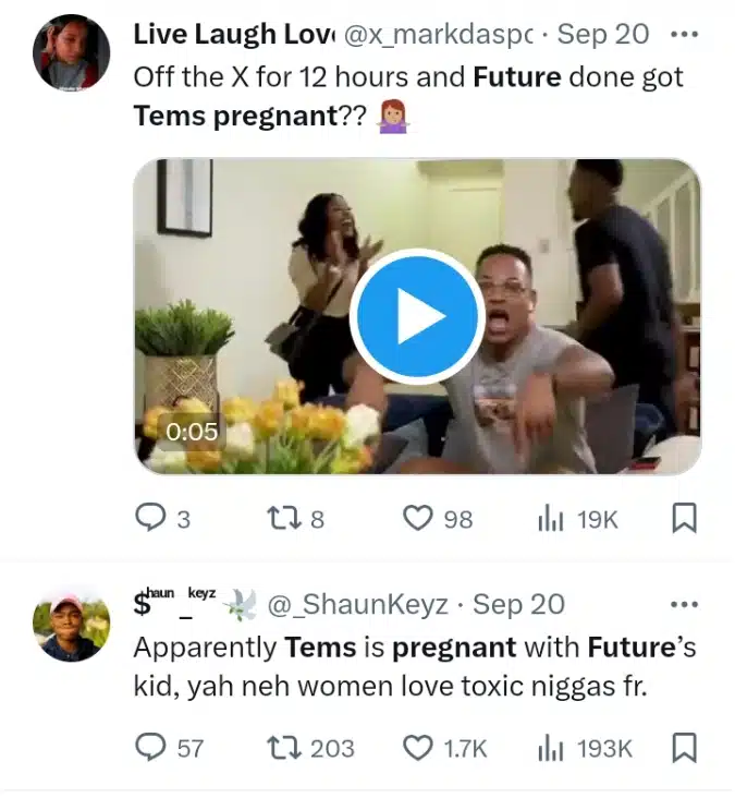 Tems Finally Speaks About Being Pregnant With US Rapper Future’s Child [Video]