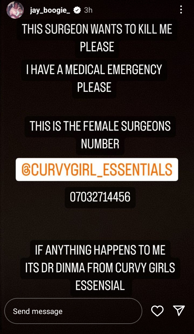 "If Anything Happens To Me, Hold This Surgeon Responsible" - Nigerian Transgender, Jay Boogie