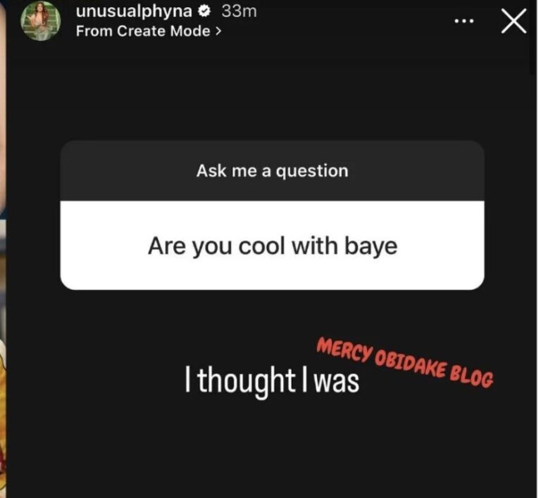 Phyna Reveals She's Not Cool With Ilebaye