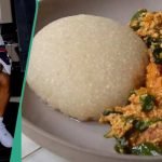 “Eba And Egusi Don Injure Me” - Wizkid Cries Out After Enjoying Large Amount Of food [Video]