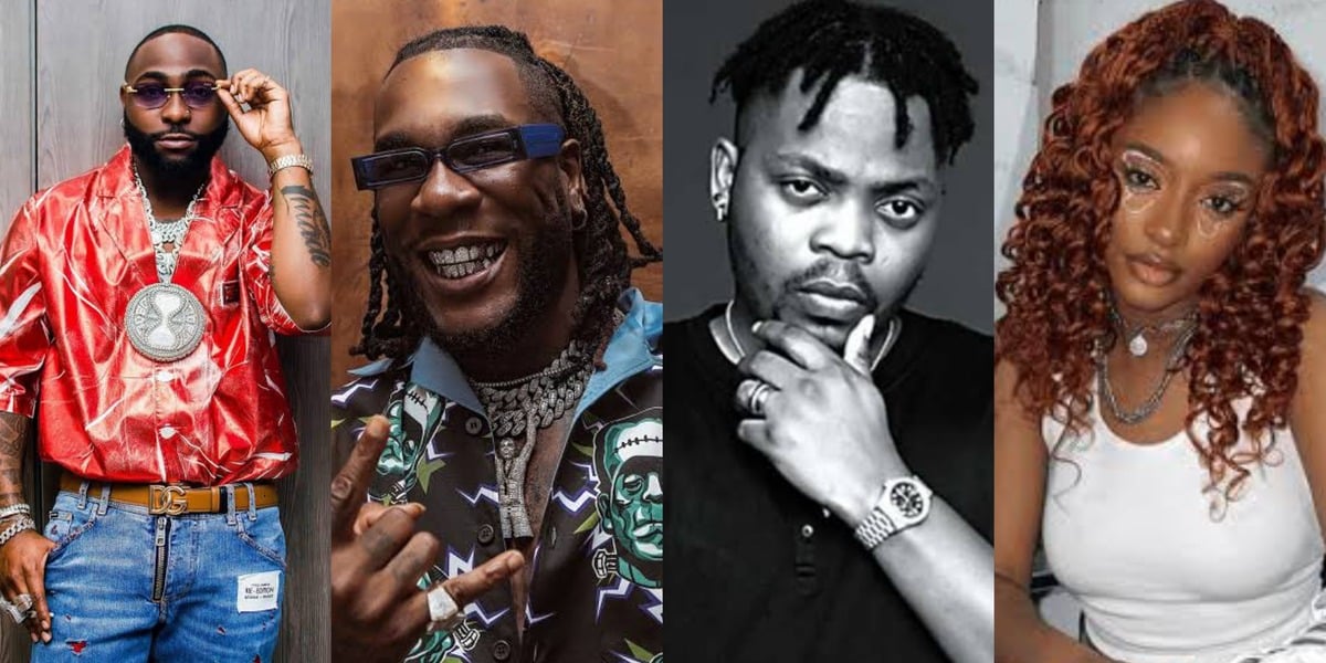 Davido, Burna Boy, Olamide, Asake And Ayra Starr Nominated For Grammy Awards [Full List]