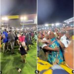 Fans Tear Destiny Etiko's Dress As Security Personnel Whisk Her Away From Lagos Church [Video]