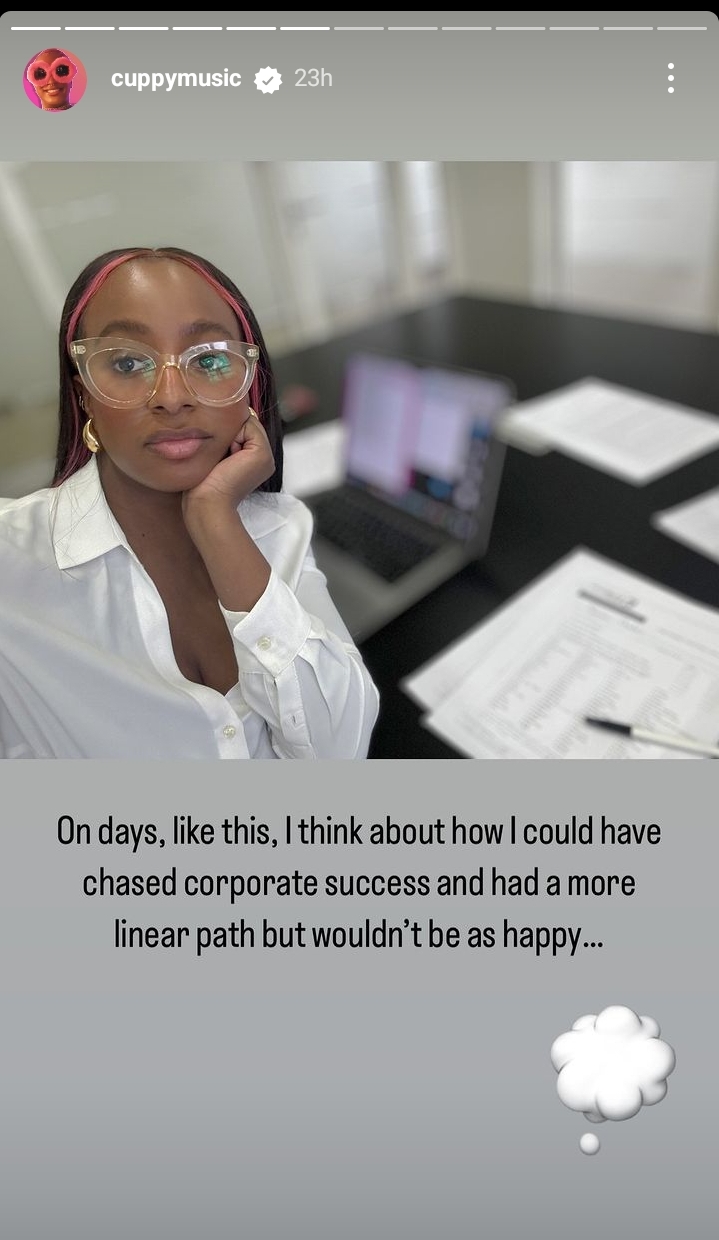 DJ Cuppy Reveals Why She Chose Not To Work In A Corporate World