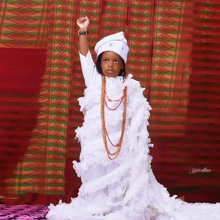 Ooni Of Ife Reunites With His Estranged Wife, Queen Naomi To Celebrate Son's 3rd Birthday