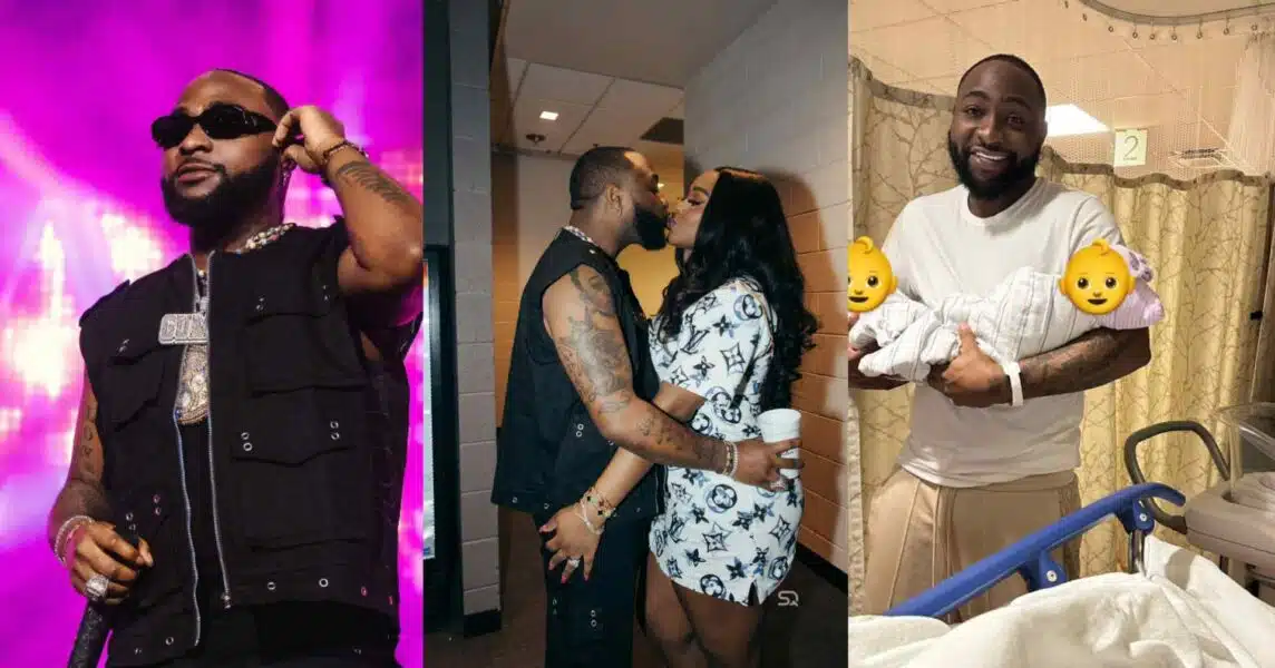 Davido Celebrates His 31st Birthday With Chioma And Their Twins [Photos]