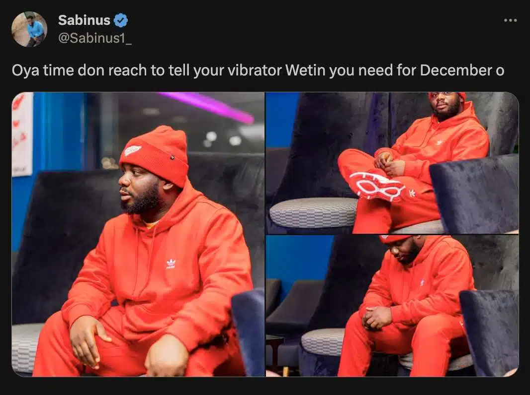 “Tell Your Vibrator What You Need For Christmas” – Sabinus Tells Women