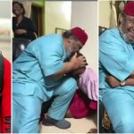 Ada Kirikiri Visits Pete Edochie With Gift, Prays For Him, Receives His Blessings [Video]