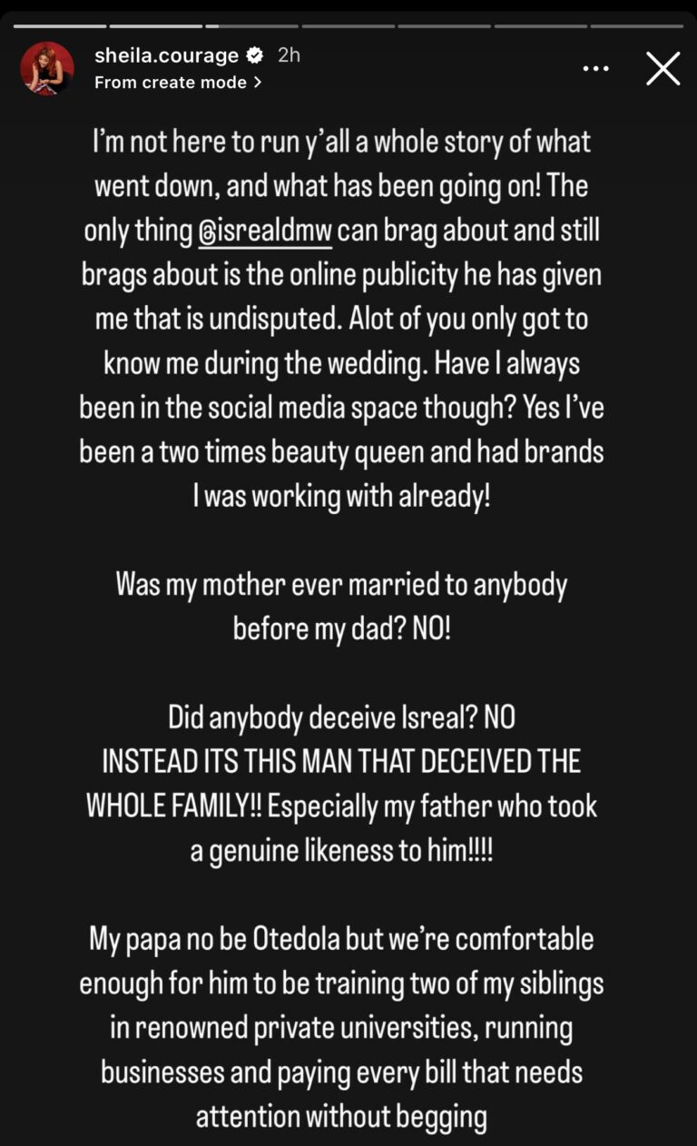 Israel DMW’s Wife Hits Back At Him, Accuses Him Of Beating Up Her Mother