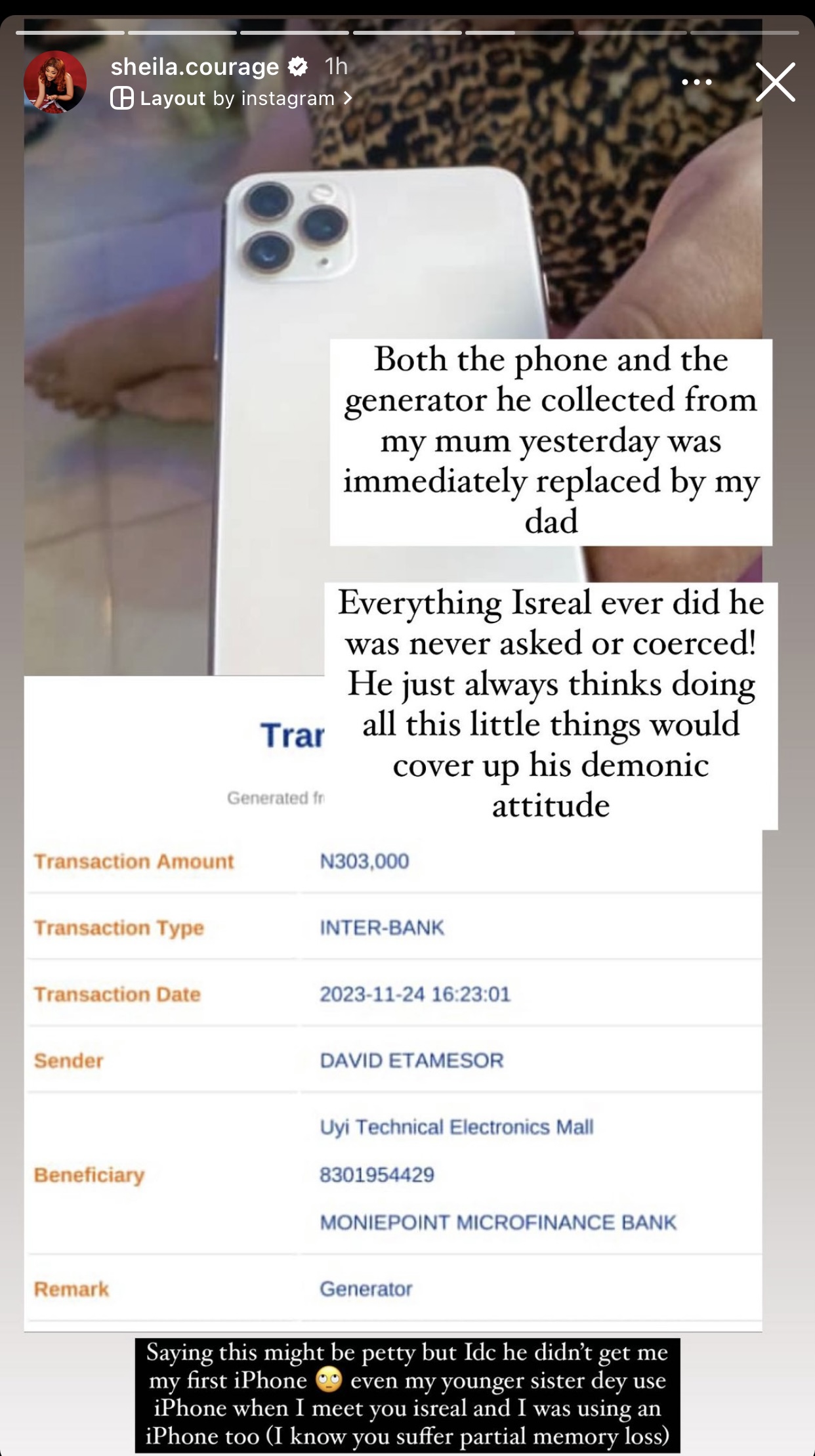 Israel DMW’s Wife Hits Back At Him, Accuses Him Of Beating Up Her Mother