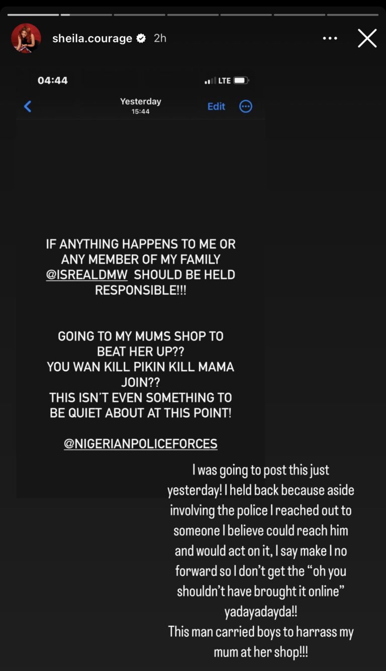 Israel DMW’s Wife Hits Back At Him, Accuses Him Of Beating Up Her Mother