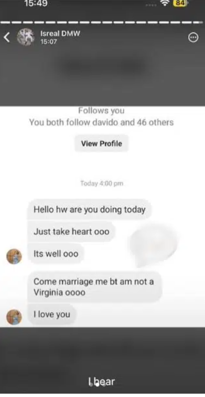 Isreal DMW Shares Screenshot Of Ladies Begging To Replace His Ex-Wife, Sheila