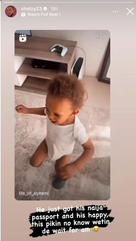 “You No Go See Shege For Airport” - Omashola  Reacts As His Son Gets Nigerian Passport [Video]