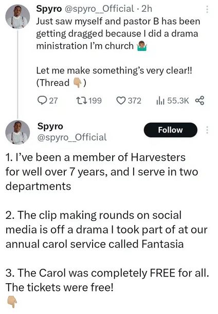 Spyro Reveals Why He Performed His Song 'Only Fine Girl’ In Church [Video]