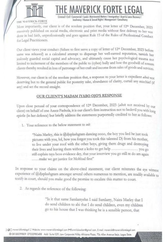 Iyabo Ojo Reacts To Naira Marley's N500 Million Lawsuit, Countersues Him For N1 Billion
