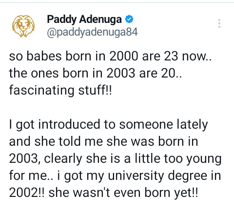 "A 20-Year-Old Lady Is A Little Too Young For Me" - Billionaire Son, Paddy Adenuga Says 