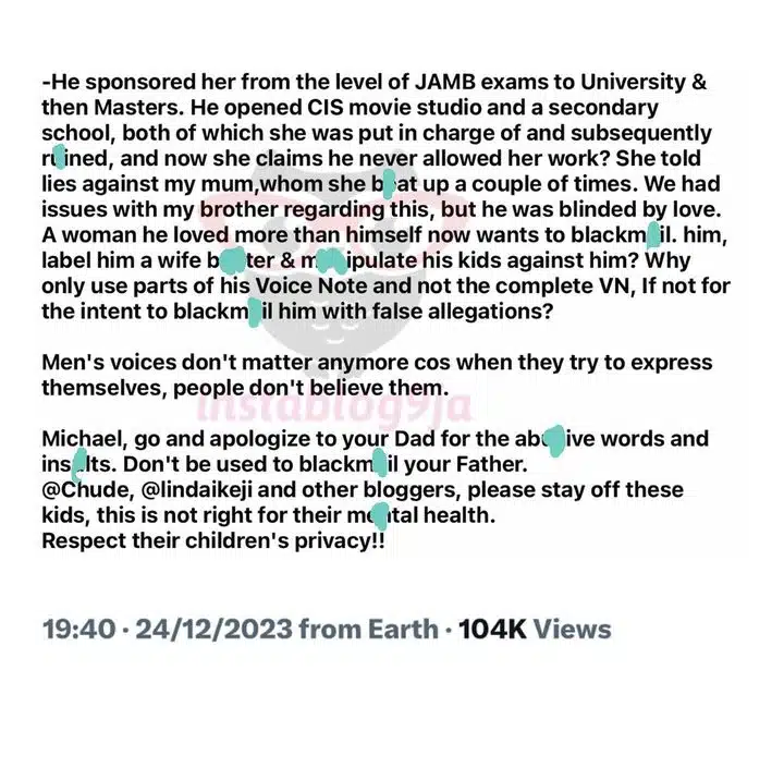 "Michael, Go And Apologise To Your Father" - Emeka Ike's Brother Speaks In Actor's Defence 3 "Michael, Go And Apologise To Your Father" - Emeka Ike's Brother Speaks In Actor's Defence
