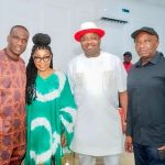 Oba Elegushi Pays Visit To Rita Dominic, Fidelis Anosike On Christmas Day