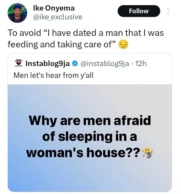 BBNaija Star, Ike Onyema Reveals Why He Can’t Sleep In A Woman’s House 2 BBNaija Star, Ike Onyema Reveals Why He Can’t Sleep In A Woman’s House