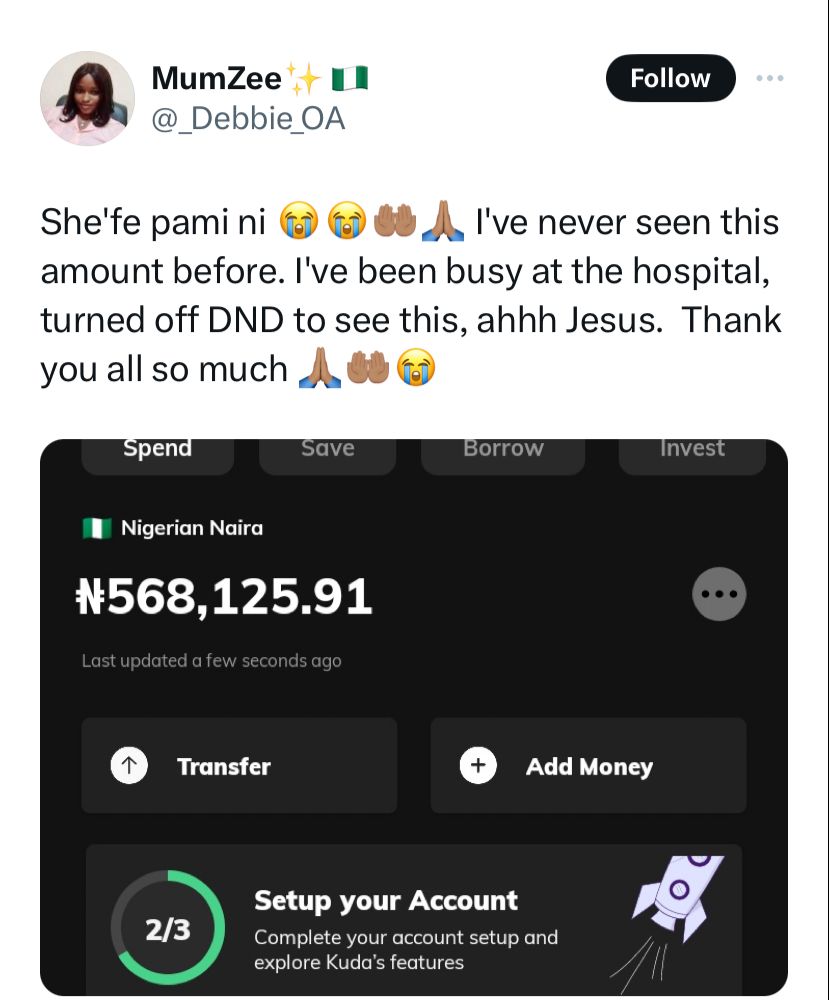 Lady Who Wakes Up By 4:30am To Cook For Her Husband, Receives Over N2 Million From Nigerian Men