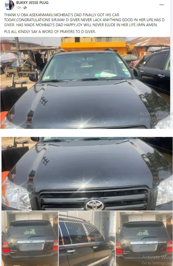 Mohbad’s Father Reportedly Receives Car Gift From Good Samaritan