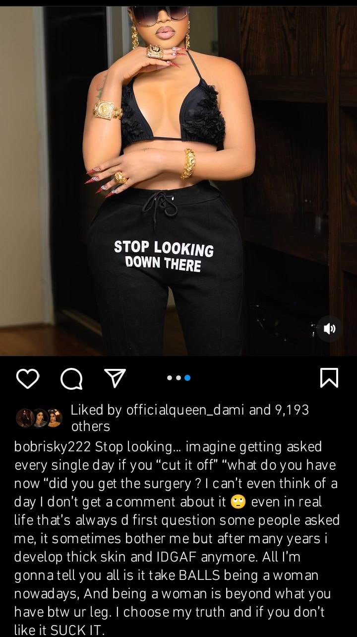 "Stop Asking Me What Is Between My Legs" - Bobrisky Speaks On Cutting Off His Manhood