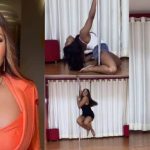 "Don't Ever Try This Again" - BBNaija Star, Erica Nlewedim Dragged As She Resumes Pole Dancing [Video]